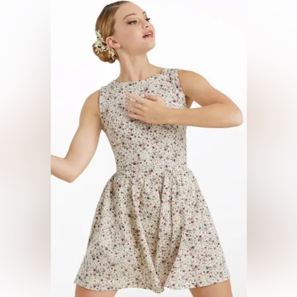 WEISSMAN Sweetest Devotion Dance Costume Floral Dress Size Large Girl